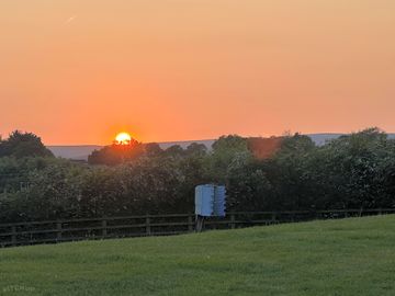 Sunset.