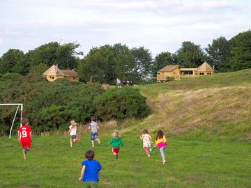 Kids playing on site