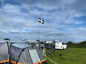 Football field camping