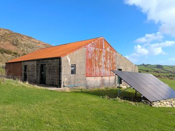 Hay shed powered by solar energy
