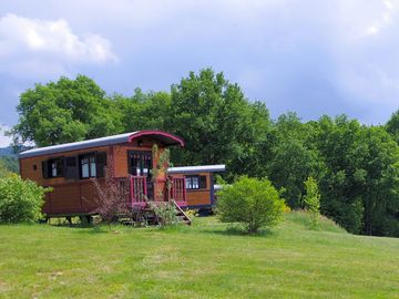 Surrounded by trees and open space