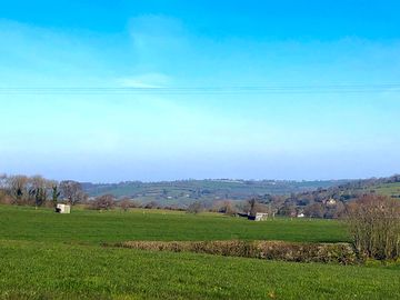 View of the dorset countryside surrounding the site