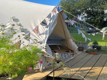 Bell tent entrance