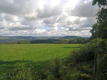 The mortimer trail, looking down the valley from presteigne