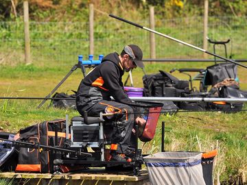 Fishing contest in action