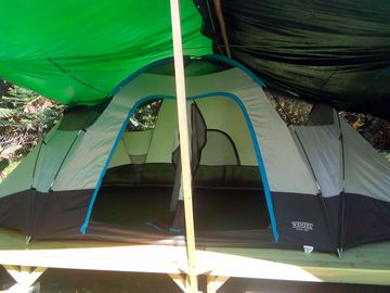 Entrance to a tent