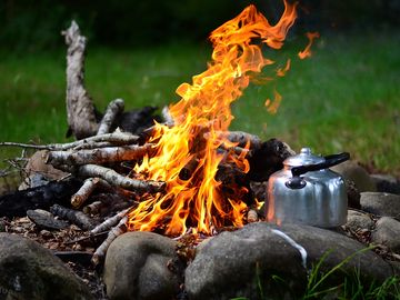 Campfires on site
