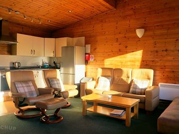 Woodland pine lodge lounge