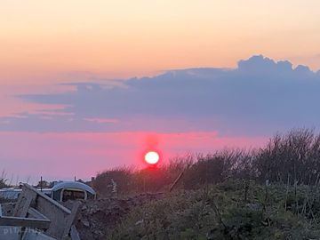Sunset from the site