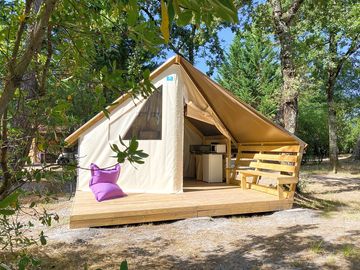 Safari tent exterior