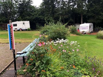 Seasonal pitches near the boules court