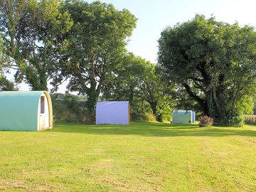 The view down the site