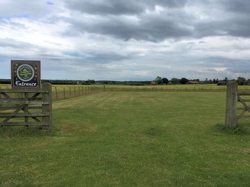Entrance gate to campsite. your holiday starts here