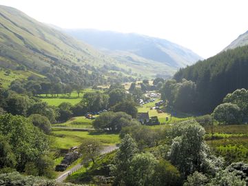 View of the campsite valley