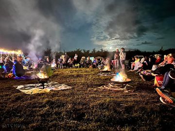 Jamming evenings around the firepit
