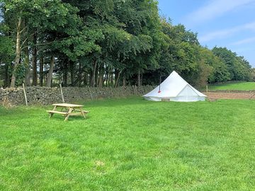 View of tent
