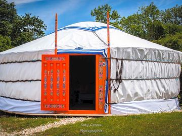 Yurt's entrance