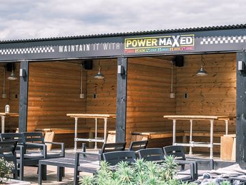 Undercover seating on patio