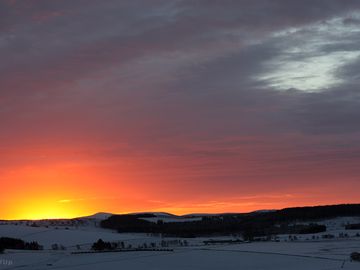Sunset view from the farm