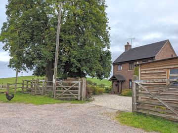 View to the cottage and campsite