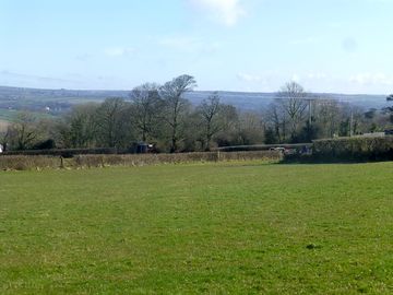 Taken from the top of the field, over towards the site entrance