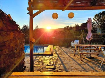 Terrace next to the swimming pool