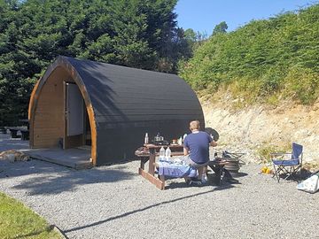 Outside the pod
