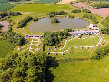 Aerial view of the site