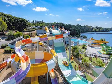 Aerial view of the slides