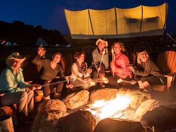 Friends + fire = fun vacation