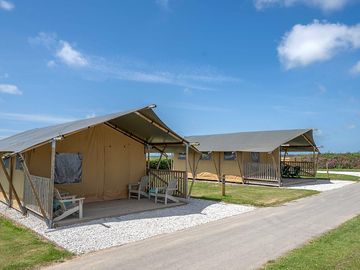 The safari tents