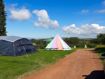 Gorgeous bell tent staying on our site.