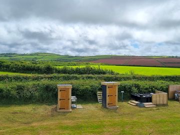 Toilet facilities on the camping field