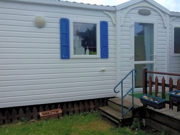 Entrance to the caravan