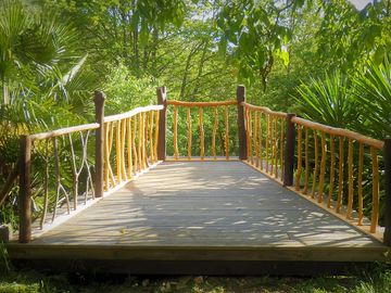 Viewing deck in the garden
