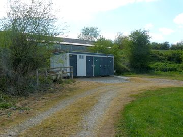 The toilet block