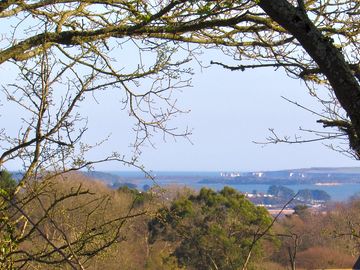 View of poole harbour taken from the site