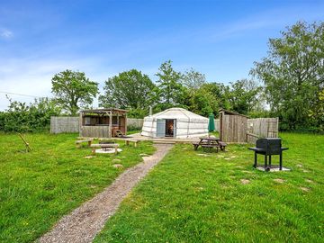 Exterior of the yurt