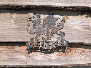 Croeso! that means 'welcome'! in welsh.
