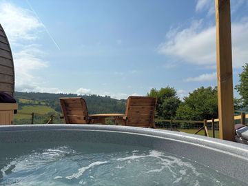 Relax in the hot tub