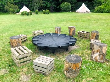 Communal firepit area