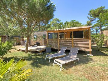 Static caravan exterior