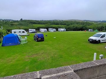 View over the camping field