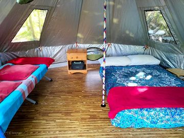 Bell tent interior