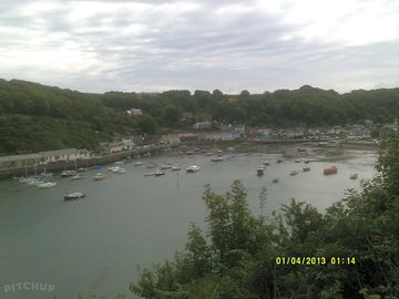 The view from the seaview in goodwick, 10 minutes from the site