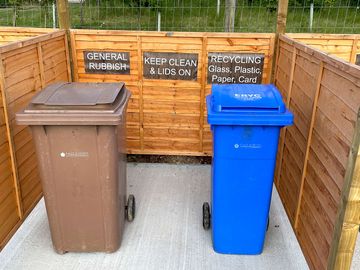 Rubbish and recycling area