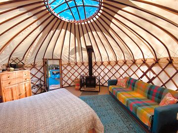 Yurt interior