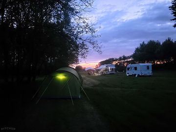 Camping under the stars