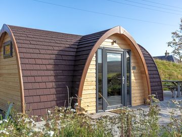 Pod with glass door