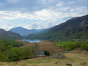 View to the lake from the pitches